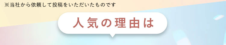 人気の理由は